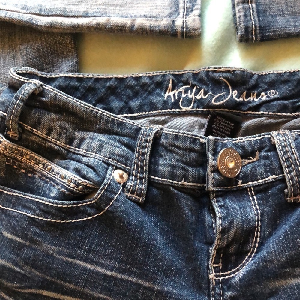 Ariya jeans boot cut light denim blue jeans size 5/6 - Picture 2 of 7
